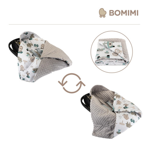 Zavinovacia deka do autosedačky minky Bomimi