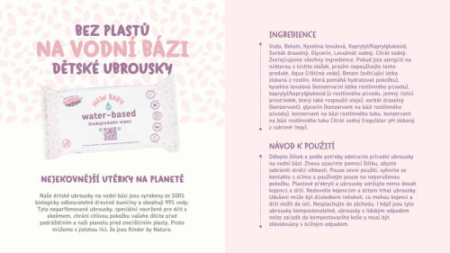 Výhodné balenie 12 ks - Detské vlhčené obrúsky neparfumované (bio) Jackson reece