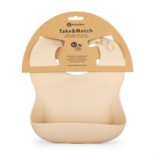 Podbradník silikónový Take&Match 6 m+ Petite & Mars
