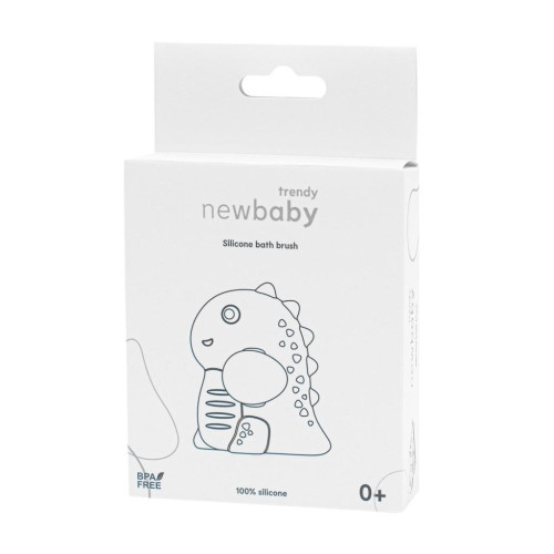 Detská silikónová kúpeľová kefa New Baby