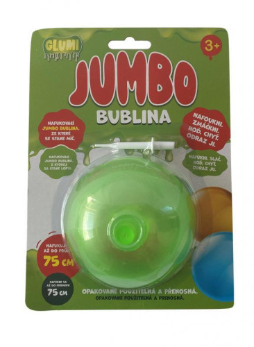 GLUMI Jumbo bublina 75 cm viac druhov