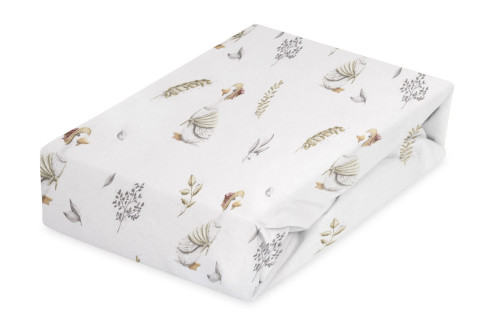 Bavlnená prestieradlo s gumou a potlačou 70 x 140 cm Babymatex