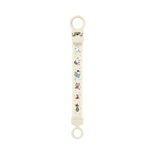 Darčekový set Moomin klip + cumlíky 6-18 m Ivory/Sage Bibs