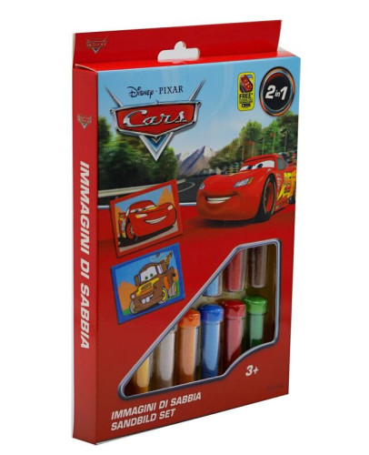 Pieskovanie obrázkov 2v1 Cars