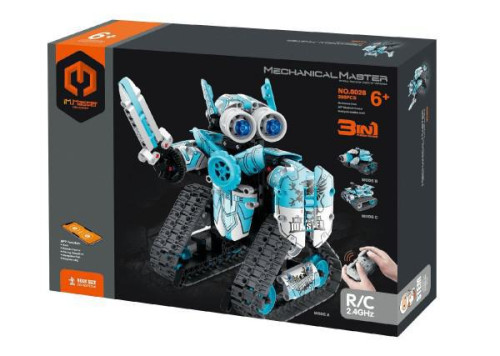 Stavebnica 3 v 1 programovateľný robot RC 2,4 GHz 398 dielikov na batérie iM.Master