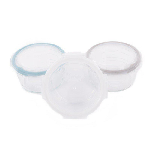 Sklenené misky s viečkami B-Glass Bowls 280 ml Bo Jungle