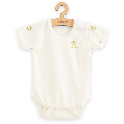 Dojčenské body s krátkym rukávom z organickej bavlny Olivy New Baby