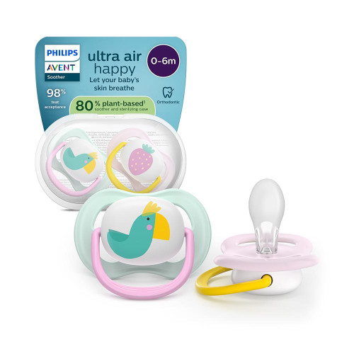 Cumlík Ultra air obrázok 0-6 m dievča, 2 ks Philips Avent