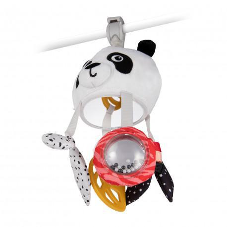 Senzorická závesná hračka Panda s klipom BabiesBoo Canpol babies