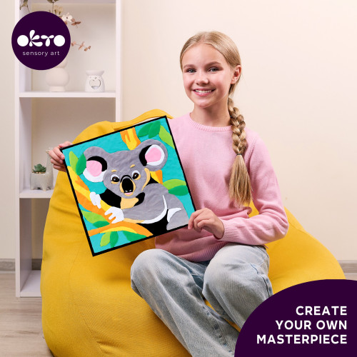 Maľovanie hmotou podľa čísel Koala 29 x 29 cm Okto