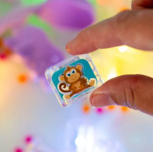 Senzorické svietiace kocky do vody ZOO Glo Pals