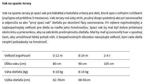 Vak na spanie organická bavlna Jersey Dragonflies Ergopouch 2,5 TOG