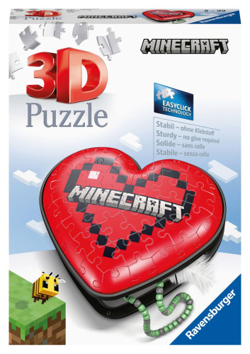 3D puzzle Srdce Minecraft 54 dielikov