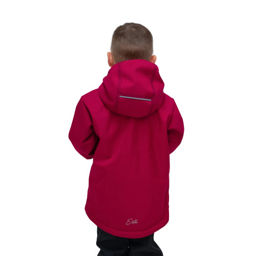 Detská zimná softshellová bunda s baránkom Lamb Red Esito