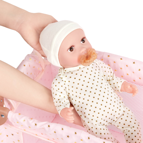 Postieľka pre bábiku s doplnkami LullaBaby