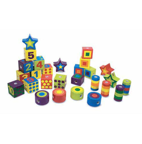 Navliekanie drevených tvarov Melissa & Doug