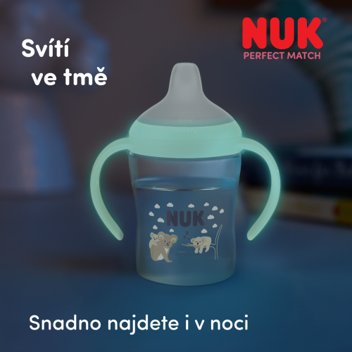 Fľaštička na učenie svietiaca Perfect Match koala Nuk