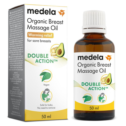 Organický masážny olej na prsia, 50 ml Medela