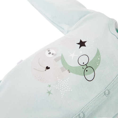 Zavinovacie body Mellow s dlhým rukávom mint Eevi