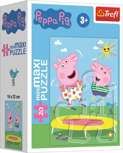 Minipuzzle Prasiatko Peppa / Peppa Pig 4 druhy, 20 dielikov
