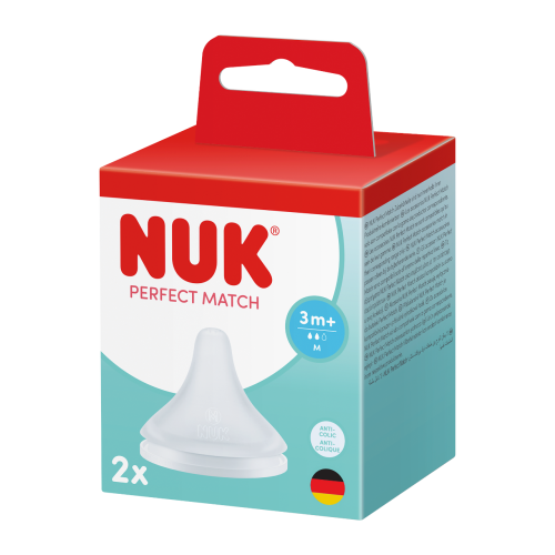 Perfect Match cumlík veľ M (3+m) 2 ks box Nuk