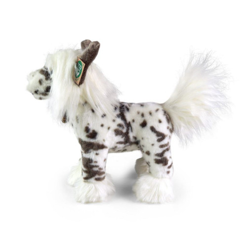 Plyšový pes čínsky chocholatý stojaci 25 cm Rappa