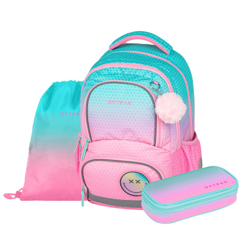 Školská súprava 3 ks Oxy Next Ombre Pink