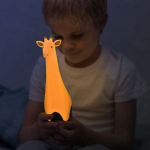Žirafa Gina Šedá Svietidlo s nočným svetlom Zazu