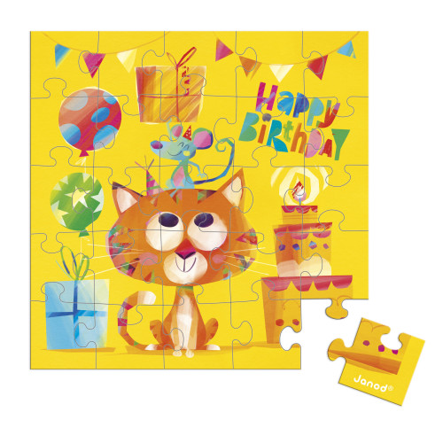 Blahoželanie k narodeninám s puzzle Janod