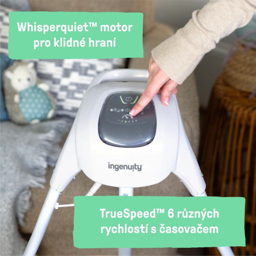 Hojdačka pohupujúca hudobný Chambray 0 m+, do 9 kg Ingenuity