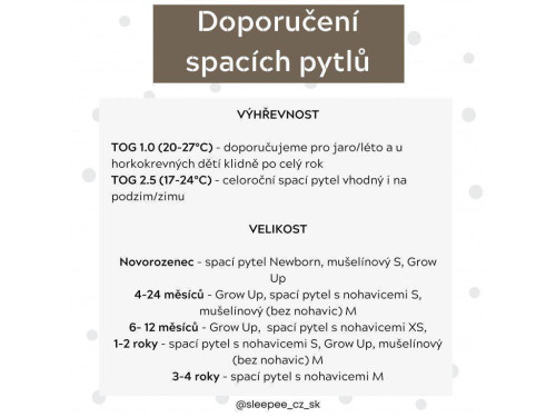 Spací vak Newborn Vintage Sleepee