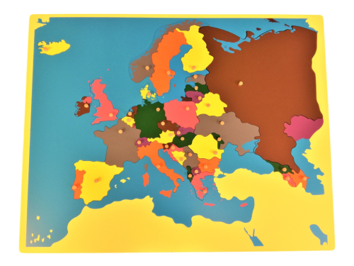 Puzzle - mapa Európa - bez rámčeka