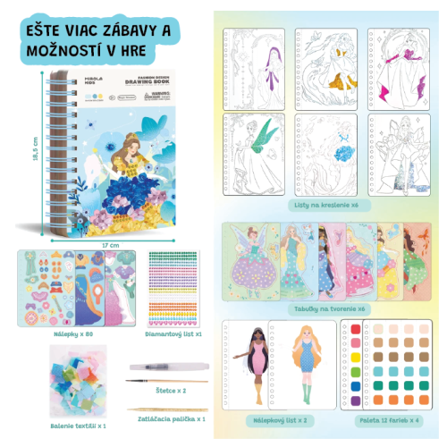 Fashion kreatívna kniha Magic Princesses