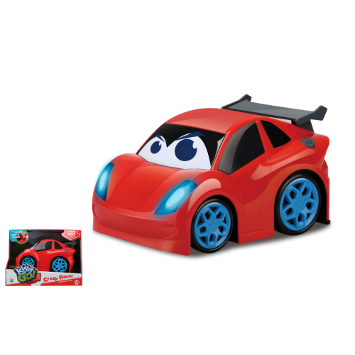 Kiddy Go! Športové auto červené so svetlom a zvukom 19 cm