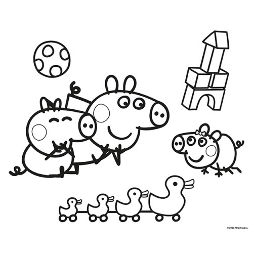 555 samolepiek Prasiatko Peppa