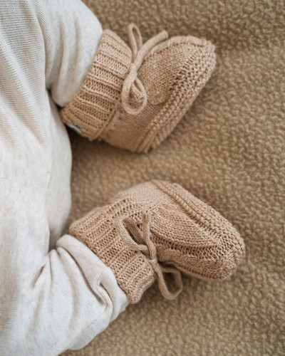 Capáčky Knit Cable Fudge Veľ. 0 - 6 mesiacov Lodger