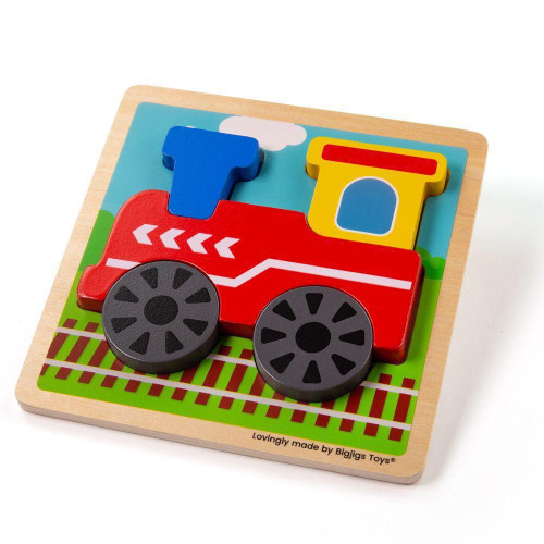 Vkladacie puzzle Vláčik Bigjigs Toys