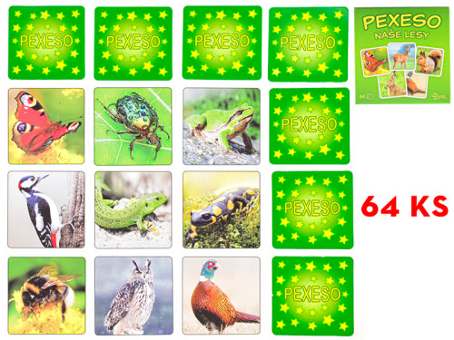 Pexeso Naše lesy 64 ks
