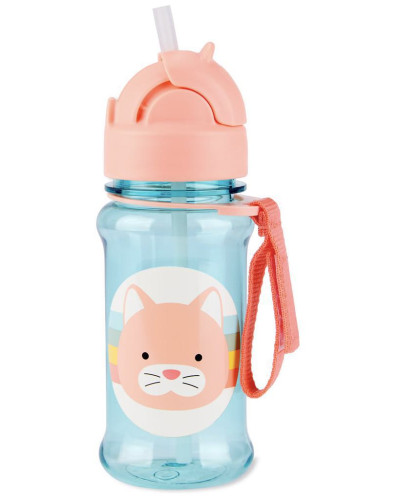 Zoo tritan Fľaša so slamkou 355 ml 12m+ Skip hop