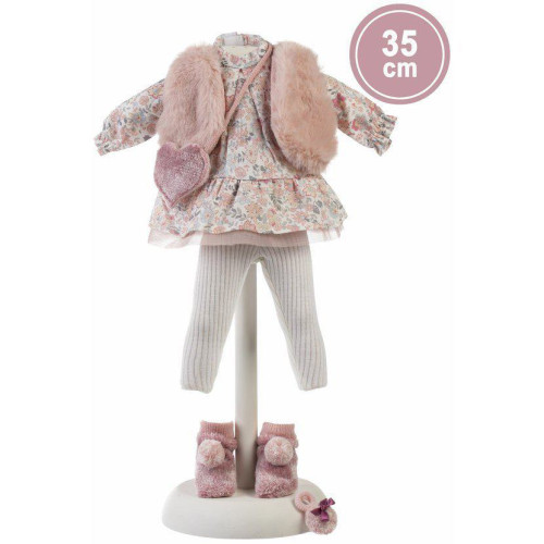 Realistická bábika Sara s mäkkým látkovým telom 35 cm Llorens