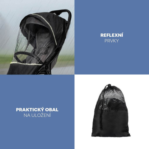 Pláštenka na kočík univerzálna exclusive Black Zopa