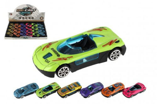Auto závodný mini kov/plast 7 cm na voľný chod