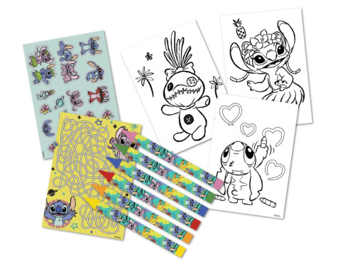Lilo a Stitch pracovné listy s farbami