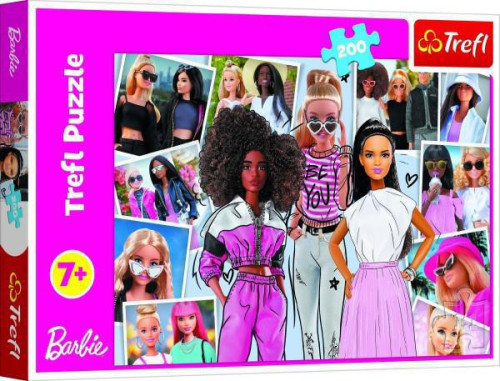 Puzzle Vo svete Barbie 200 dielikov