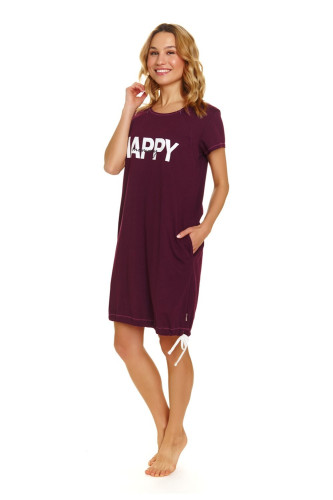 Tehotenská a dojčiaca nočná košeľa Happy mommy so zipsami Doctor Nap