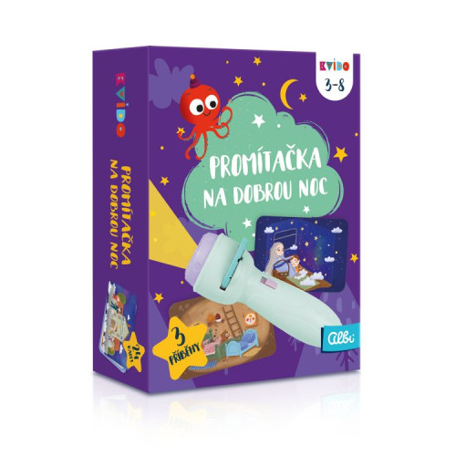Kvído Zelená premietačka na dobrú noc Albi