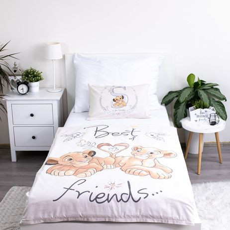 Obliečky do postieľky Leví Kráľ "Best friends" 100 x 135, 40 x 60 cm Jerry Fabric Fabrics