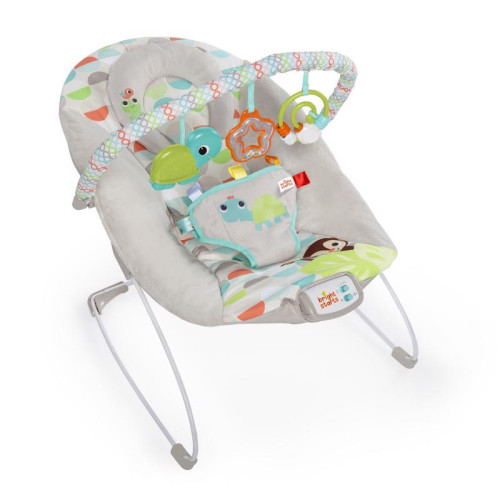 Lehátko vibrujúce s melódiou Happy Safari 0 m+, do 9 kg, 2019 Bright Starts