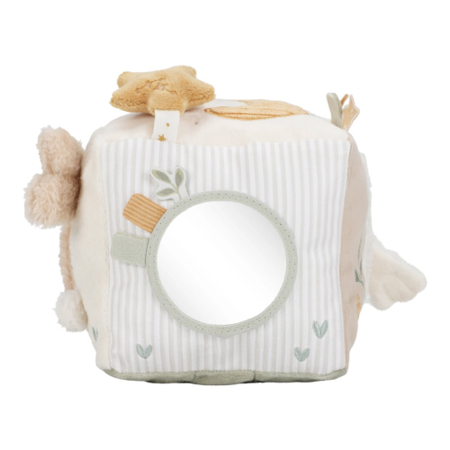Kocka textilná s aktivitami Newborn Naturals Little Dutch
