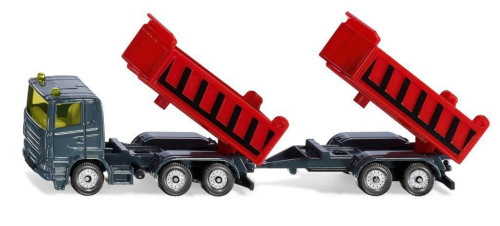 Nákladné auto so sklápacou korbou a vlekom Siku